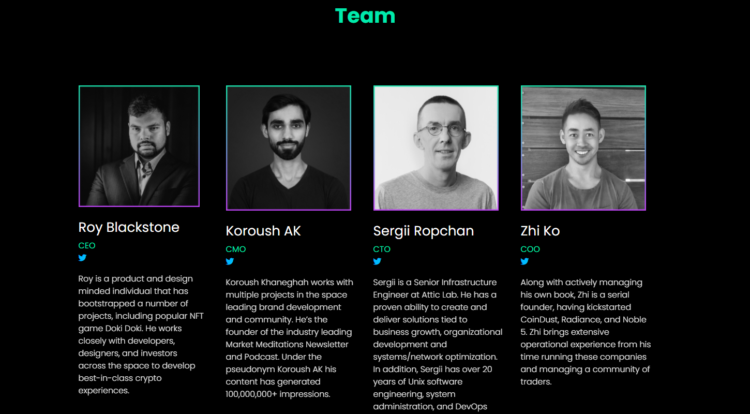 Đội ngũ phát triển của Solstarter